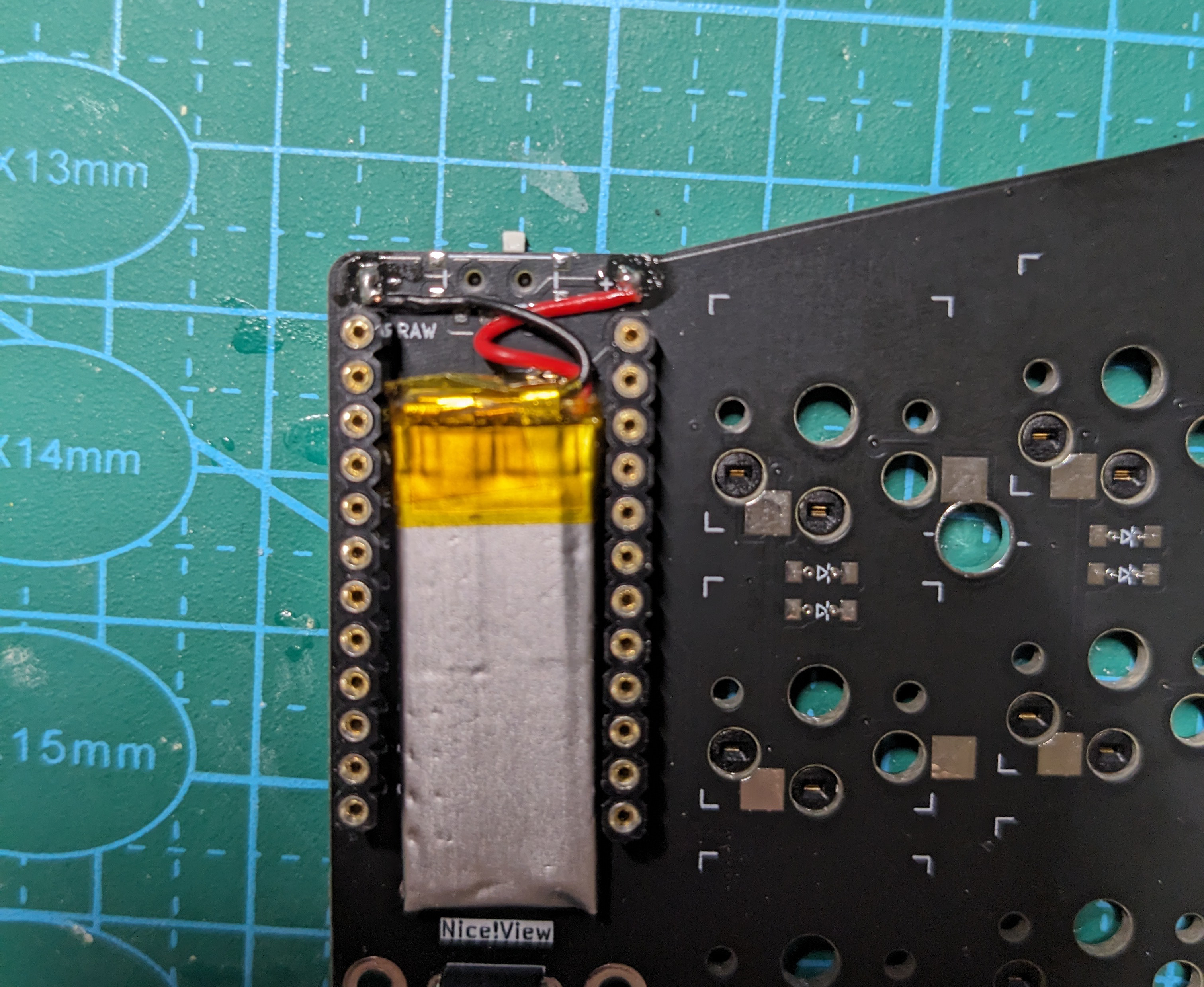 Battery Positioned