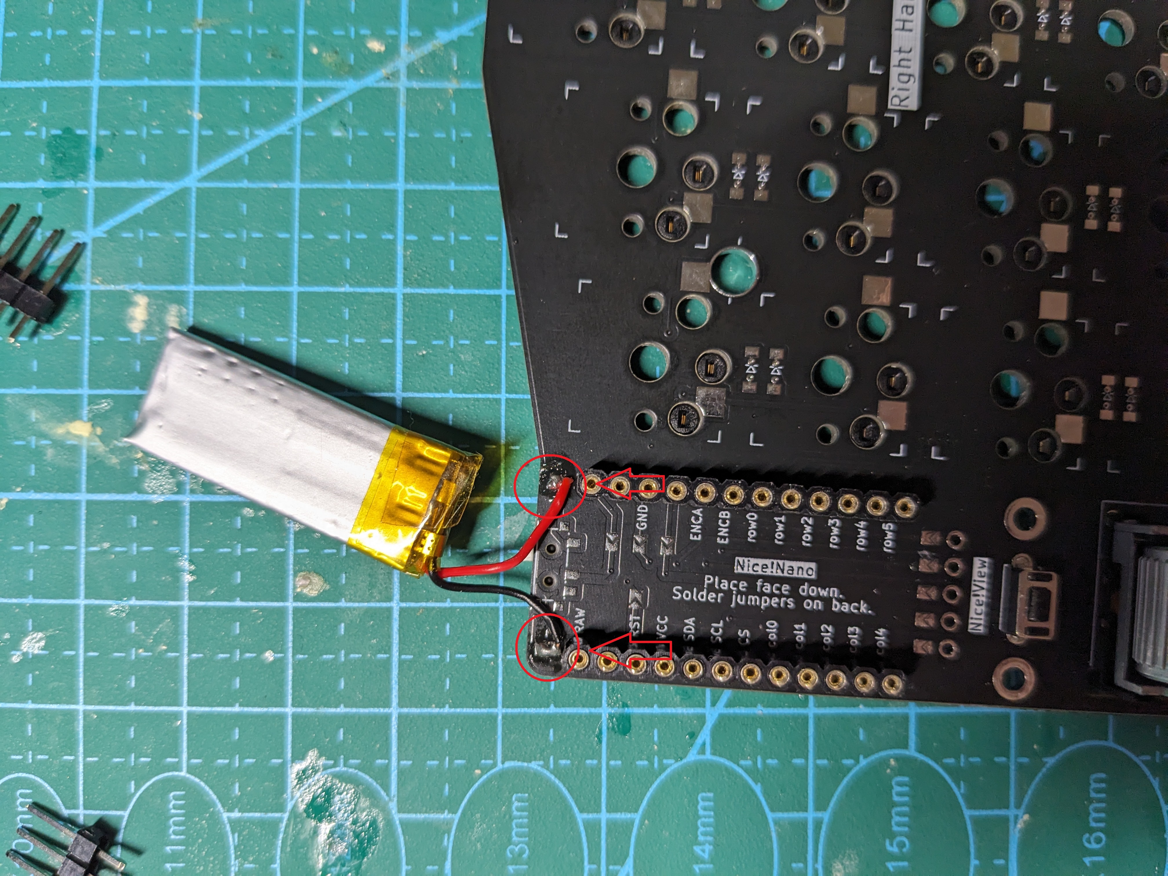 Battery Soldered